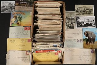 COLLECTION OF APPROX. (500) POSTCARDS & (65) COVERS