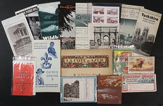 APPROX (50 PCS) FOREIGN (& A FEW US) TRAVEL EPHEMERA, MOSTLY 1920S