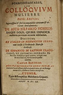 1660 VELLUM BOOK CASPAR BARTHIUS