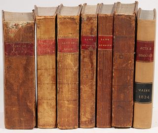 (7) MAINE HISTORICAL LAW BOOKS