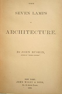 (1) COPY RUSKIN ARCHITECTURAL TITLE