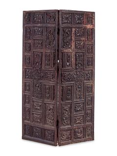 A Pair of Continental Carved Panels or Doors