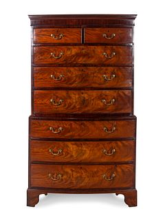 A George III Mahogany Chest-on-Chest