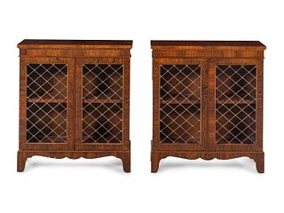 A Pair of Regency Style Rosewood Chiffoniers