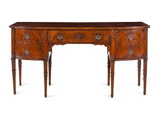 An Adam Style Carved Mahogany Sideboard