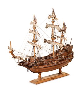 A Model of a Three-Mast Ship