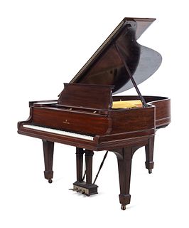 A Steinway & Sons Mahogany Grand Piano