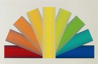 Richard Anuszkiewicz
(American, 1930-2020)
Grey Tinted Rainbow, 1992
