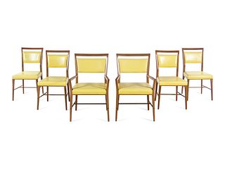 Paul McCobb 
(American, 1917-1969) 
Set of Six Irwin Collection Dining Chairs,Calvin, USA 