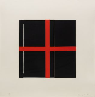 Harvey Quaytman
(American, 1937-2002)
Untitled (Red and Black)