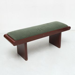Donald Deskey style Art Deco lacquered bench