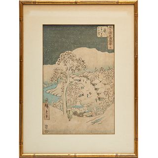 Hiroshige, woodblock print
