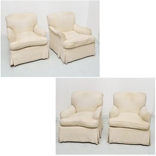 (4) quality custom designer club chairs