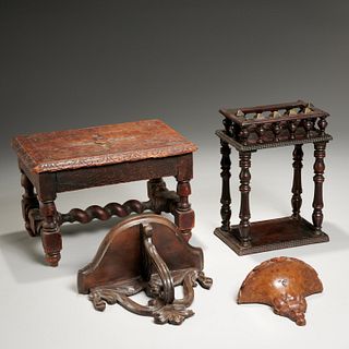 Antique European turned furniture & accessories