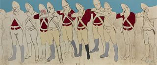 Larry Rivers
(American, 1923-2002)
Redcoats (fold out) (from the Boston Massacre series), 1970