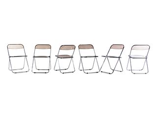 Giancarlo Piretti
(Italian, b. 1940)
Eleven Plia Folding Chairs,Anonima Castelli, Italy