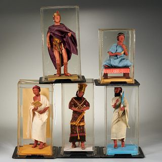 (5) Babylonian & Roman figurines, ex-museum