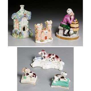 Staffordshire pastille burners & dog figures
