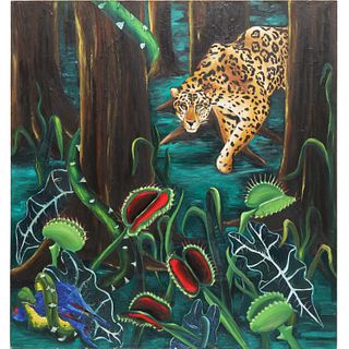 J. Clifford, oversize jungle painting
