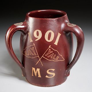 1901 Yale glazed stoneware loving cup
