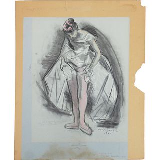 Moses Sawyer, large ballerina drawing