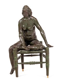 Joyce Treiman
(American, 1922-1991)
Untitled (Seated Figure on Chair)