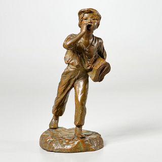 Antoine Bofill, bronze sculpture of a boy