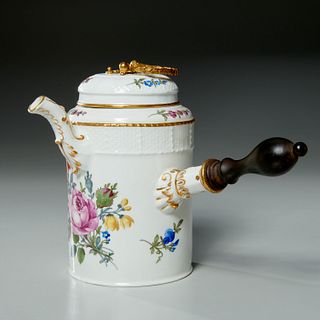 Meissen hand painted porcelain chocolate pot