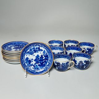 Set Spode for Tiffany teacups & saucers