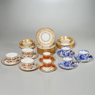 Minton & Royal Crown Derby china cups & saucers