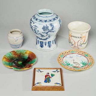 Majolica & Delft style ceramics group