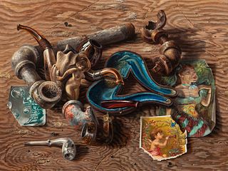 Aaron Bohrod
(American, 1907-1992)
Old Pipes
