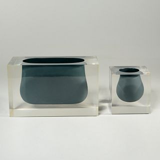 Jonathan Adler, (2) Bel Air scoop vases