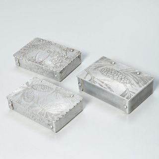 Wendell August Forge aluminum cigarette boxes