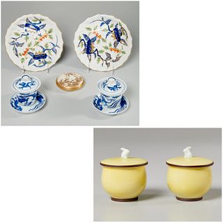 Japanese signed porcelain tablewares group