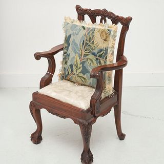 Chippendale style child's chair, ex Sotheby's