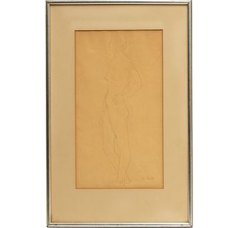 Gerhard Marcks, nude drawing