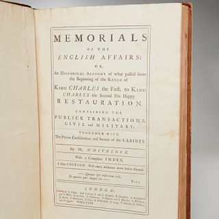 Whitelock, Memorials of the English Affairs, 1732
