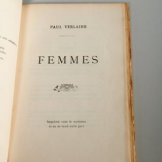 Paul Verlaine. Femmes. c. 1903