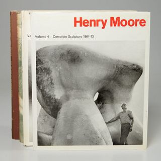 (4) Vols Henry Moore Complete Sculpture