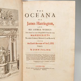 The Oceana of James Harrington, 1700