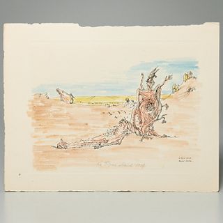 Andre Masson, hand-colored signed lithograph
