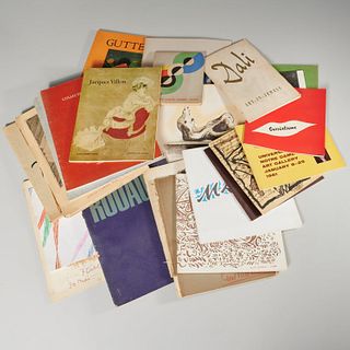Exhibition catalogues, incl. Jacques Villon