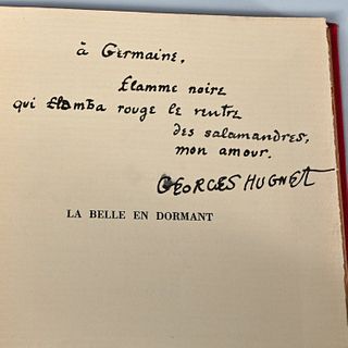 Hugnet, La Belle en Dormant, inscribed to his wife