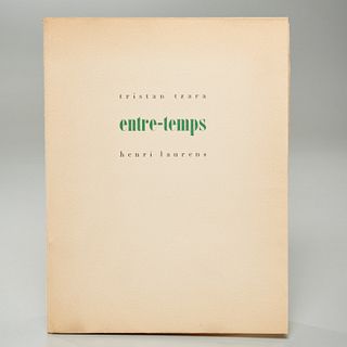 [Laurens] Tzara, Entre-Temps, signed ltd. ed. #1