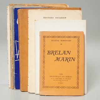 (7) French vols., signed by authors, 1923-1962