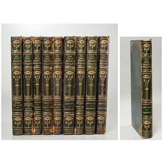 The Vale Shakespeare, (10) vols, leather binding