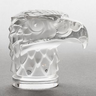 Lalique "Eagle" Frosted Art Glass Hood Ornament