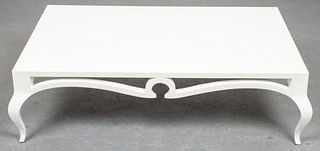 Christopher Guy White Lacquered Coffee Table
