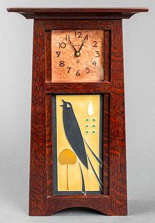 Schlabaugh & Sons Art & Crafts Mantel Clock